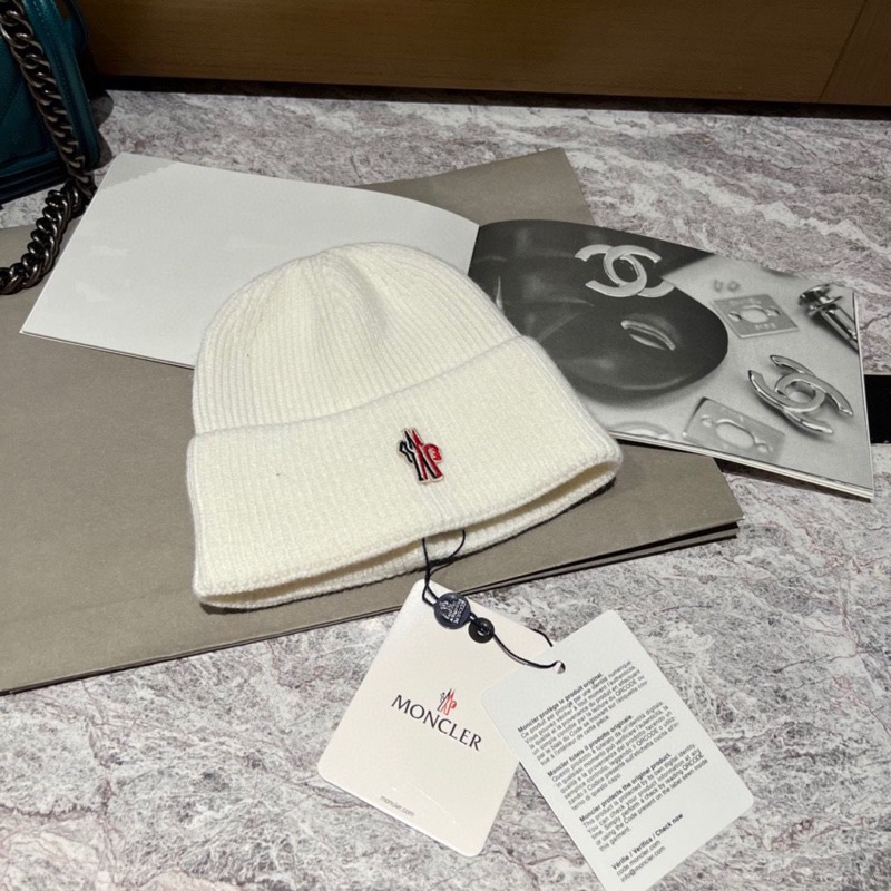 Topi Wol Moncler Baru Topi Keriting Hangat beanies