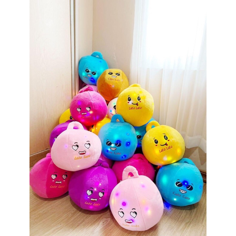 Boneka lato lato LED viral