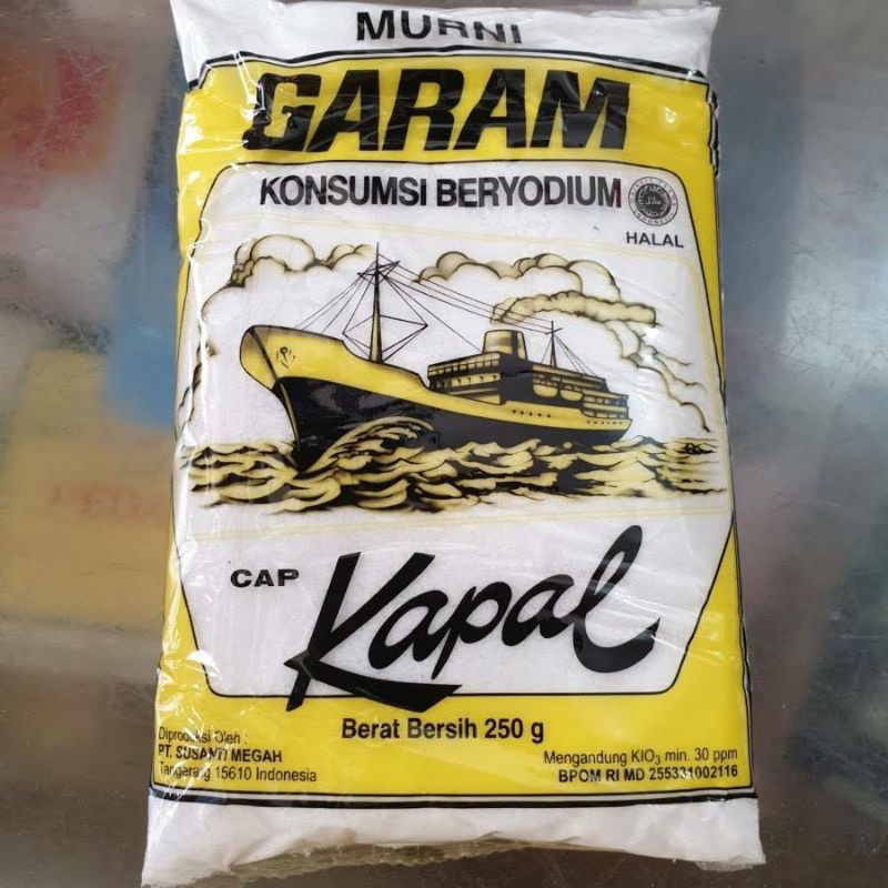 

Garam yodium Halus cap kapal 250gr