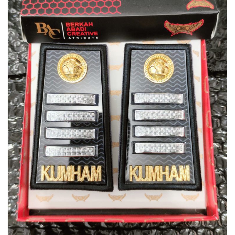 pangkat pdh kumham terbaru gol 2d akrilik motif sesuai PERMENKUMHAM by BAC atribut