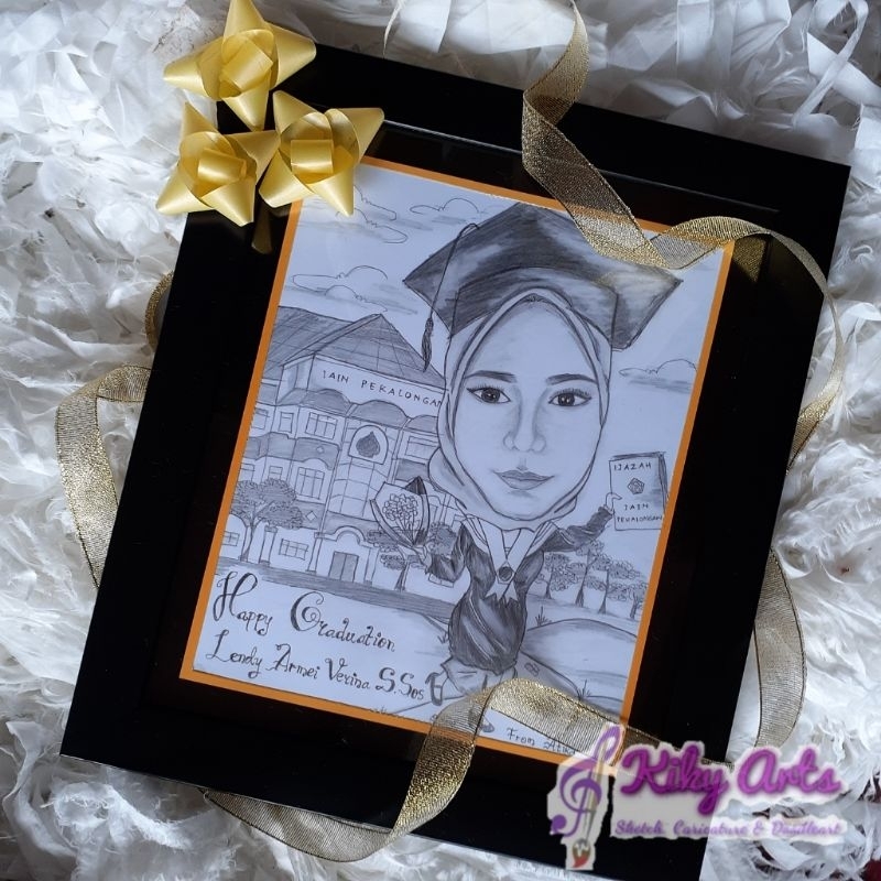 

Kiky Arts - Karikatur Hitam Putih full badan 20x25 cm