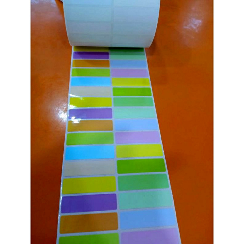 

Stiker Label Nama Anti Air Name Sticker Waterproof Warna Warni