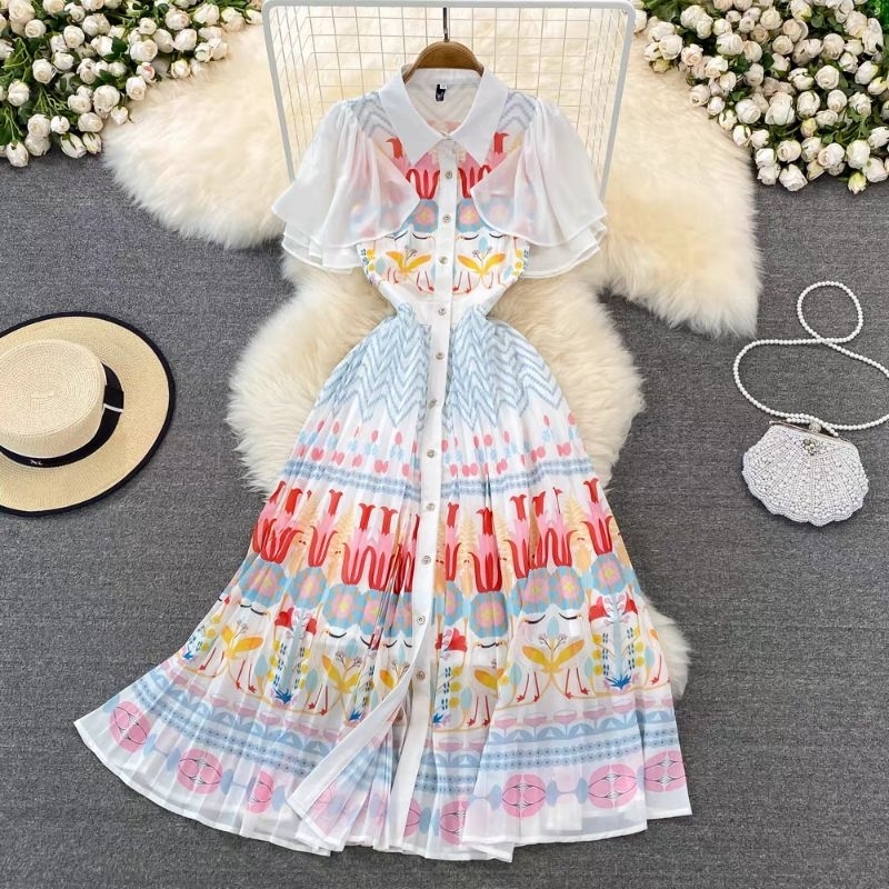 Izumi Dress | Dress Premium Quality | Izumi  Dress Import Manis Bunga Liburan Santai