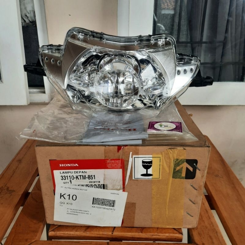 Reflektor Lampu Depan Supra X125 X 125 Lama Old Original AHM 33110-KTM-851