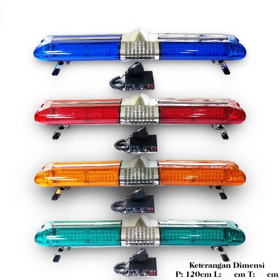LAMPU ROTATOR LED LIGHT BAR LTF 2000 LED TOA PATWAL MERAH