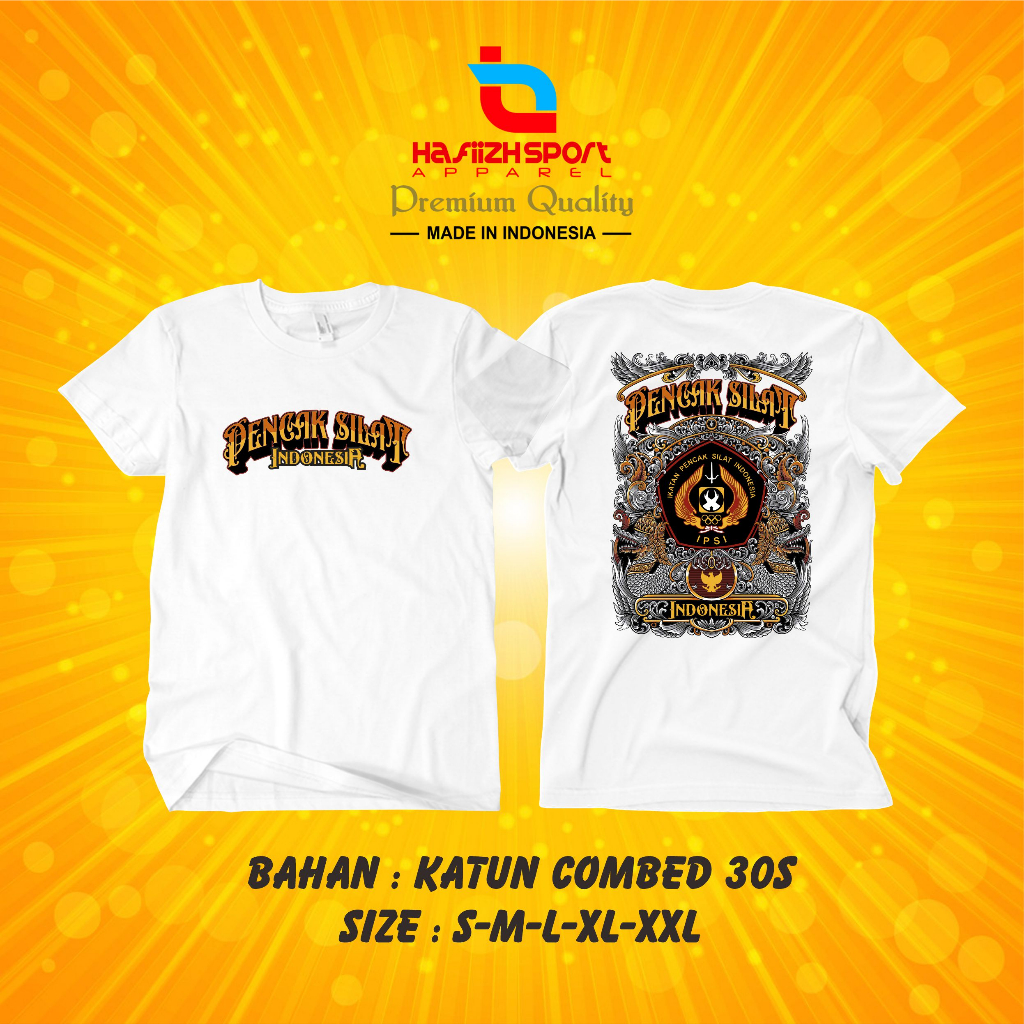 KAOS BAJU IKATAN PENCAK SILAT INDONESIA  IPSI V.2 / KAOS IPSI / KAOS PENCAK SILAT PREMIUM