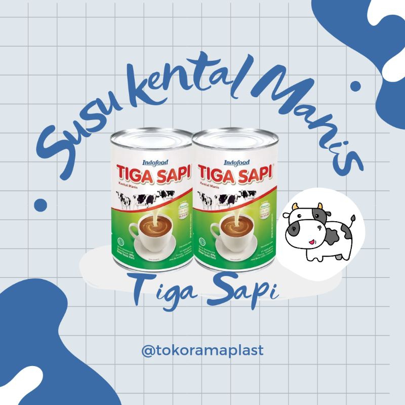 

Susu Kental Manis Tiga Sapi 490ml