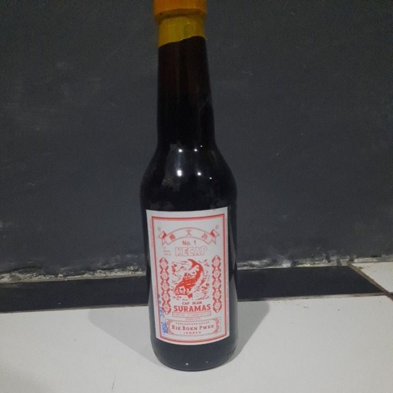 

kecap asin cap ikan suramas kemasan beling