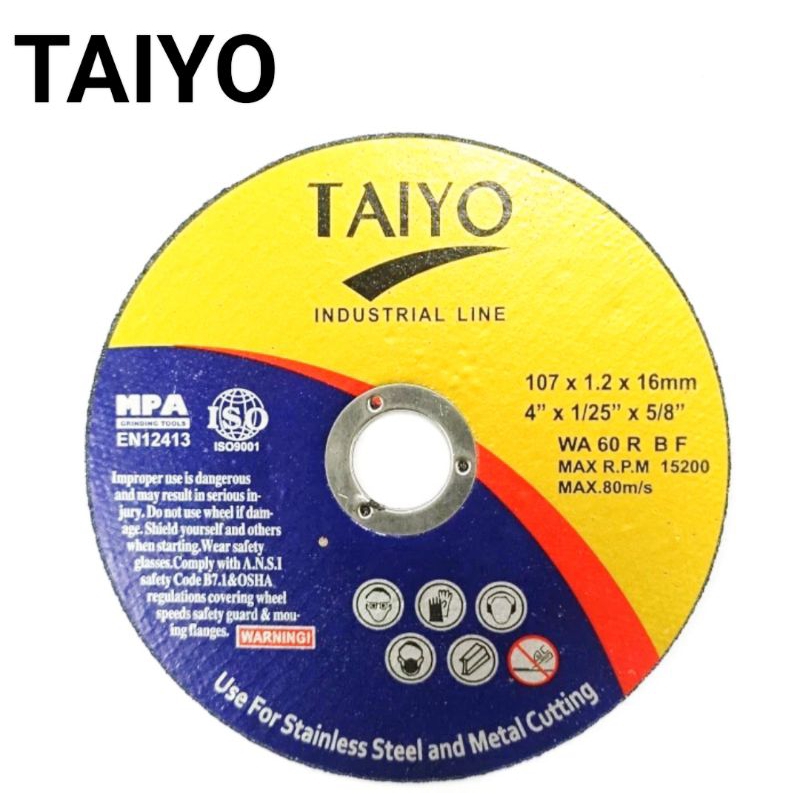 Batu/Mata Gerinda Potong Besi/Stainless/Plat 4" Tipis