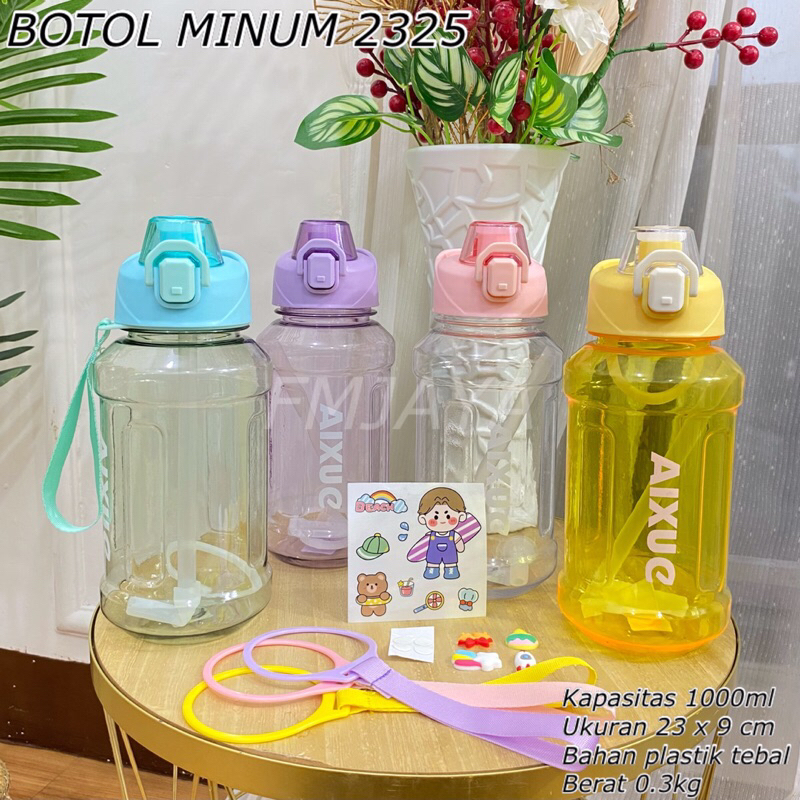 BOTOL MINUM 2325 || BOTOL MINUM TRANSPARAN || BOTOL MINUM FREE STICKER