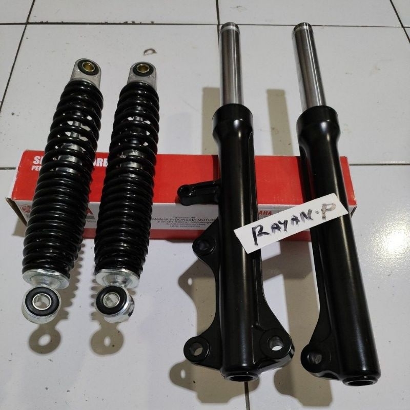 namdotext - sok depan belakang vega r new 4 pcs motor original berkualitas
