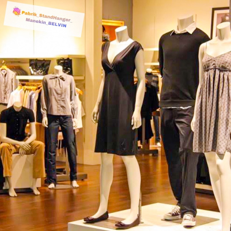 Manekin Full Body | Patung Ful Body Tanpa Kepala | Manekin Justbe Jari Import | Manekin Fiber Baju B