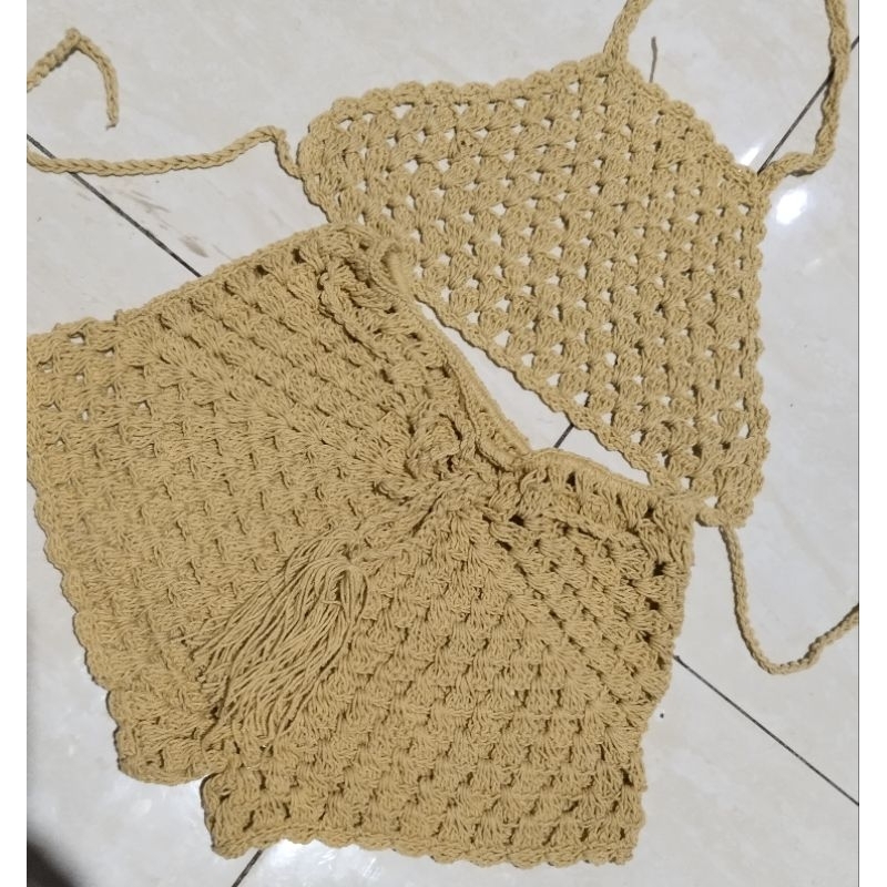 Set bikini rajut anak // crochet Bali/ rajut Bali