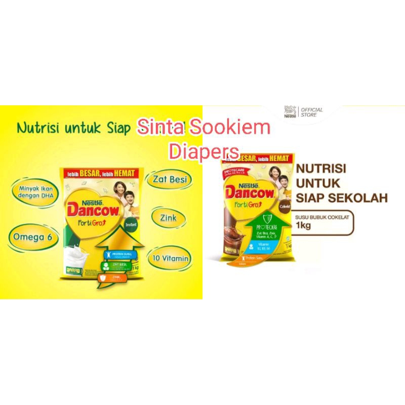 

Dancow Fortigro cokelat/instant 1kg