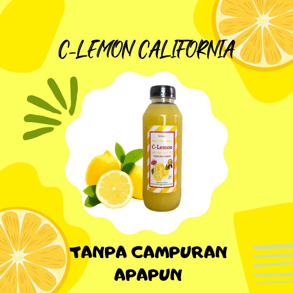 

C-Lemon Sari Lemon California Untuk Diet 100% Murni Tanpa Campuran Apapun Kaya Vitamin C