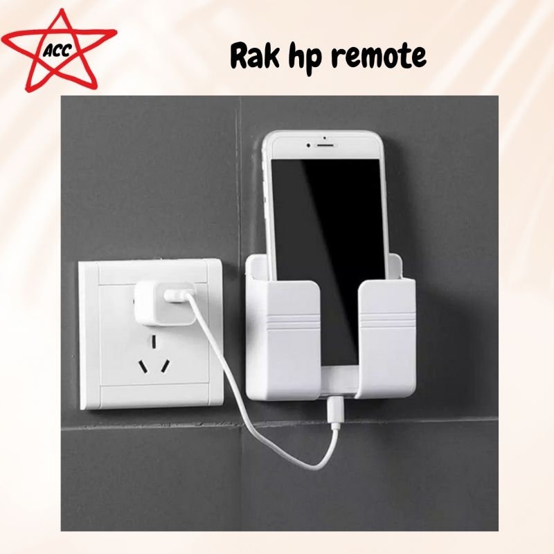 Rak HP Dinding Hanger Holder Charger Tembok Tempat Handphone Remote / AKSESORIS HP RAK GANTUNG HP RE