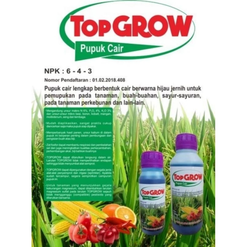 Pupuk NPK Cair TOP GROW 1 Liter
