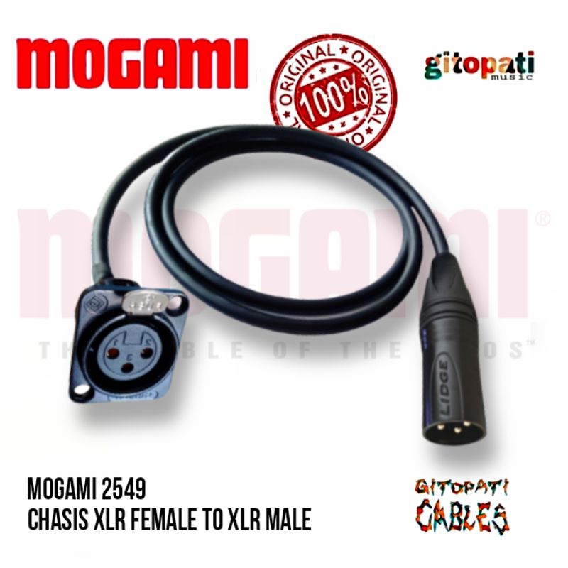 Chasis sasis xlr female to xlr male mogami 2549 high quality