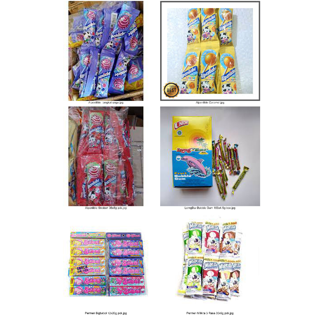 

Permen Long bar , Alpenliebe tangkai , milkita tangkai , Big babol bubble gum