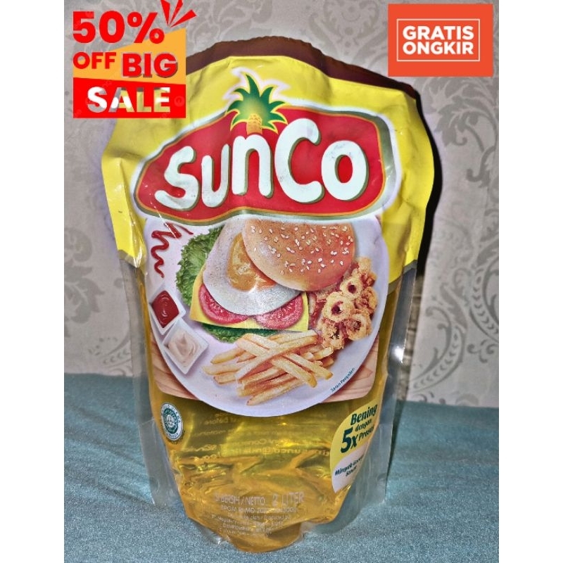 

Minyak goreng sunco kemasan 2 liter