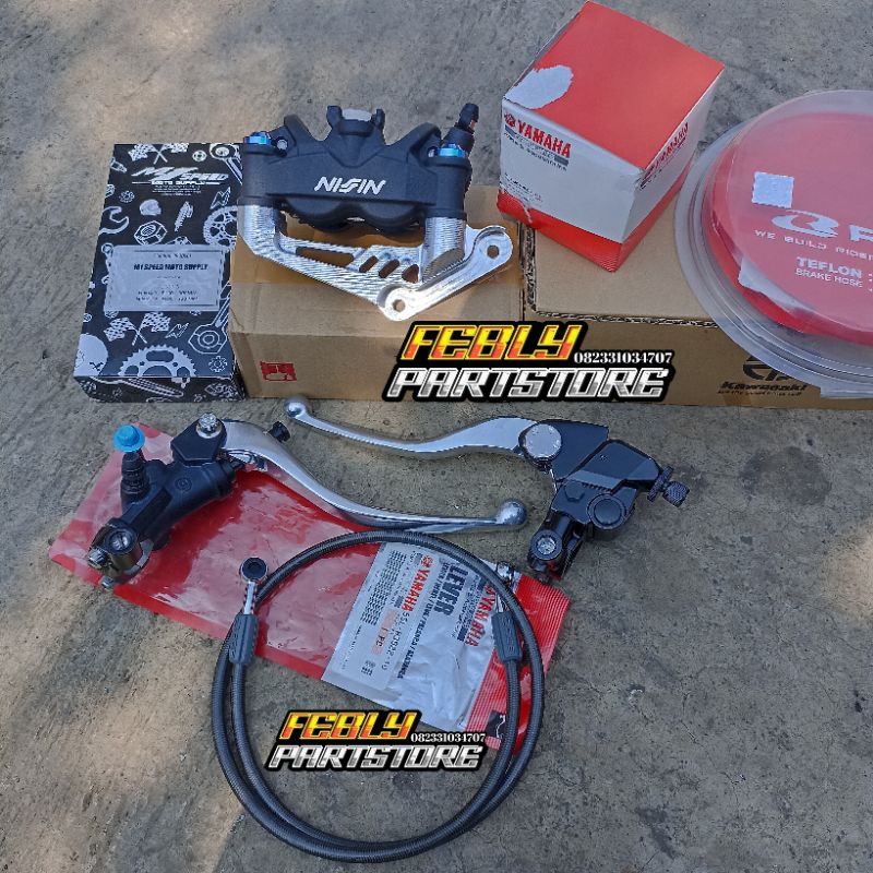 MASTER REM YAMAHA R1 SET HANDLE KOPLING Z900 KALIPER NISSIN TWIN AFRICA 4 PISTON ORIGINAL MASTER REM