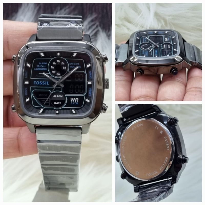 F0SSIL | JAM TANGAN PRIA F0S-SIL DIGITAL FS5892 | FS 5892 ORIGINAL