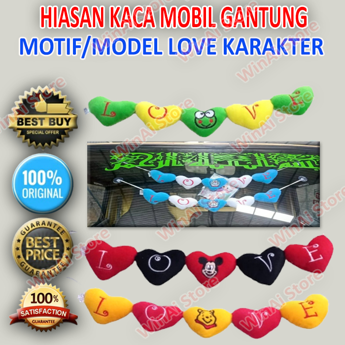 GANTUNGAN TEMPEL KACA MOBIL/HIASAN GANTUNG "LOVE"