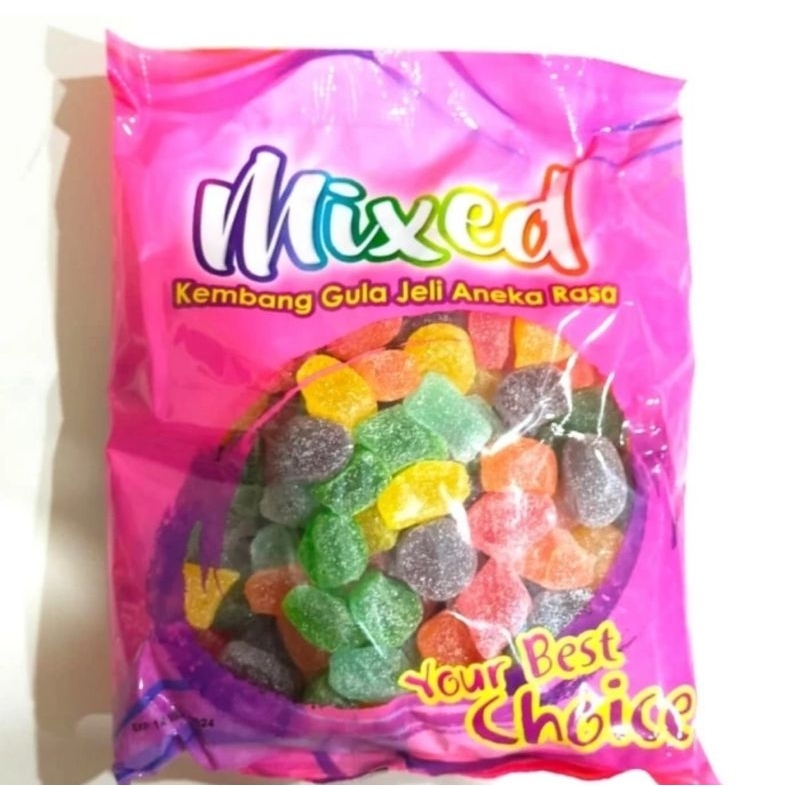 

permen jelly warna warni jelly mixed fruit 1 kg malaysia FM