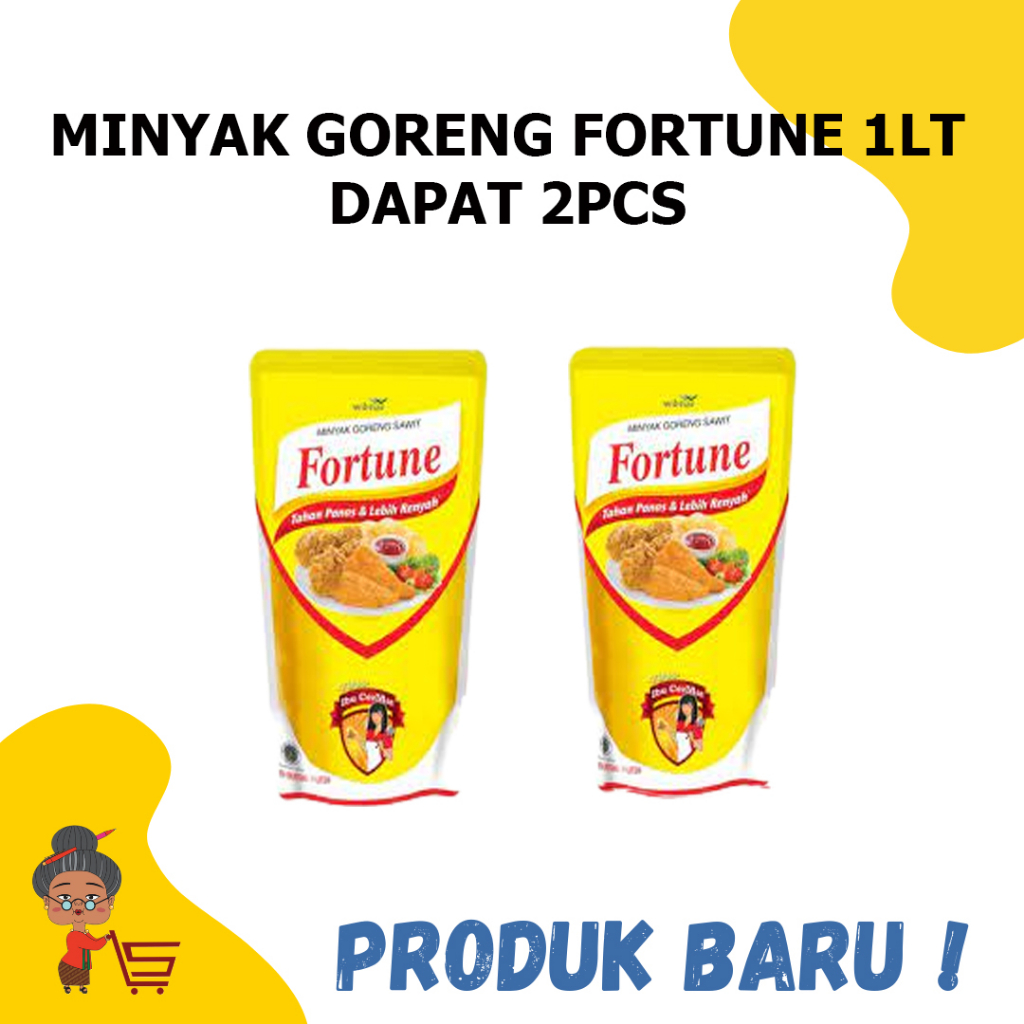 

MINYAK GORENG FORTUNE 1LT 2PCS / MINYAK GORENG FORTUNE 2LT / MINYAK FORTUNE