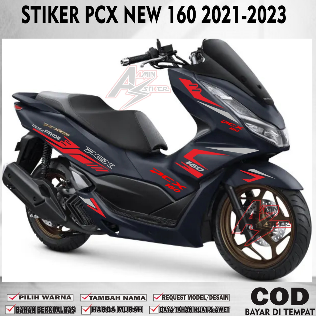 Striping cutting all new pcx 160 terbaru 2021-2023 / Stiker Pcx New 160 Tahun 2021-2023
