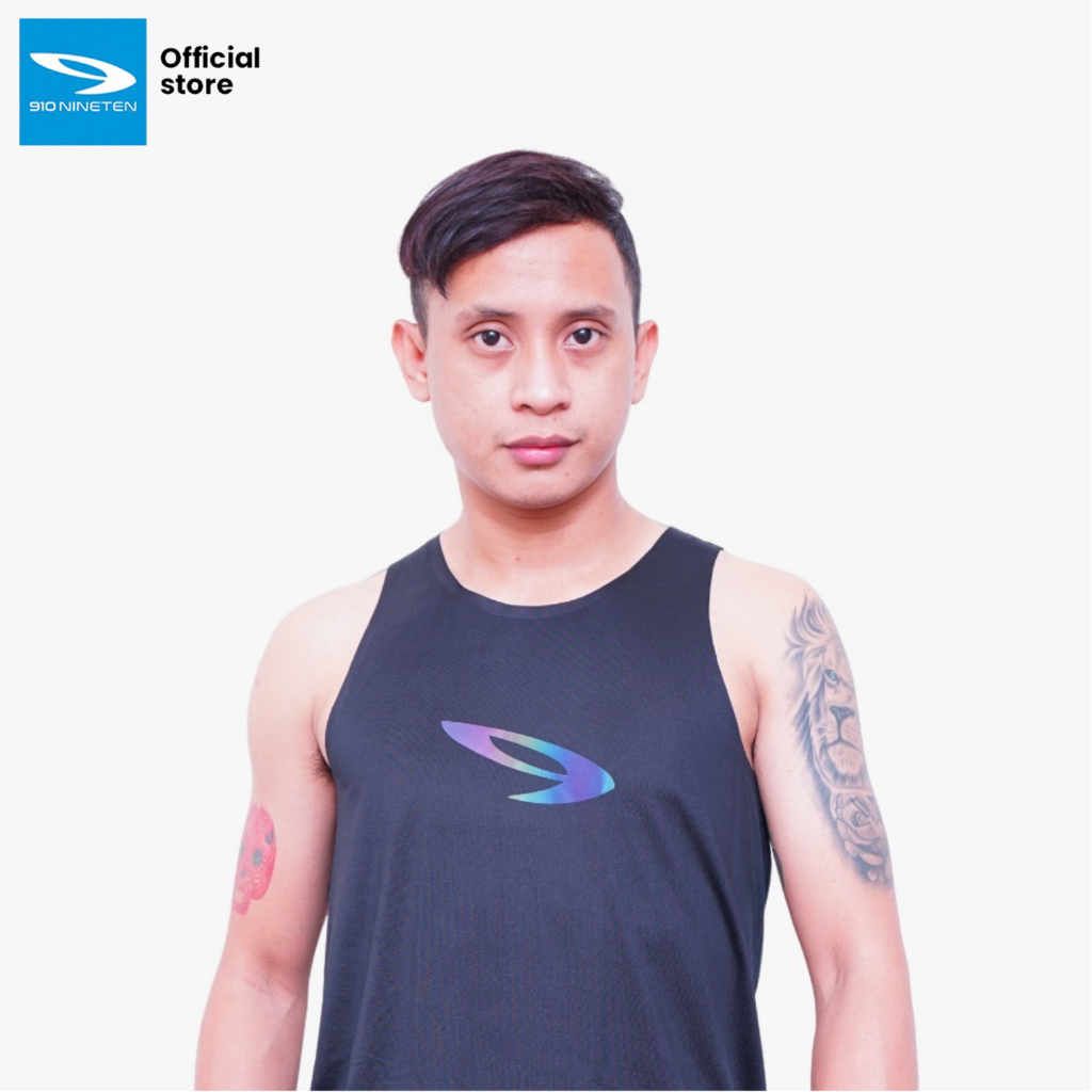 910 Nineten HAZE TRN Tank Top Running MEN - BLACK