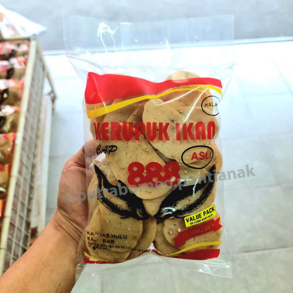 

Kerupuk Ikan Belida 888 Kecil 600gr VALUE PACK ISI LEBIH BANYAK / Krupuk Ikan Belidak Khas Kapuas Hulu / Kerupuk Ikan Mentah