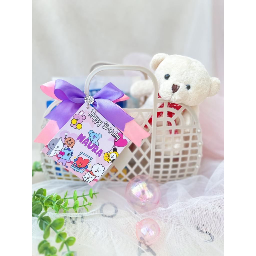 BT21 Versi BTS Kpop Thanks Card / Tag Card Birthday / Kartu Ucapan / Souvenir / Hampers Ulang Tahun