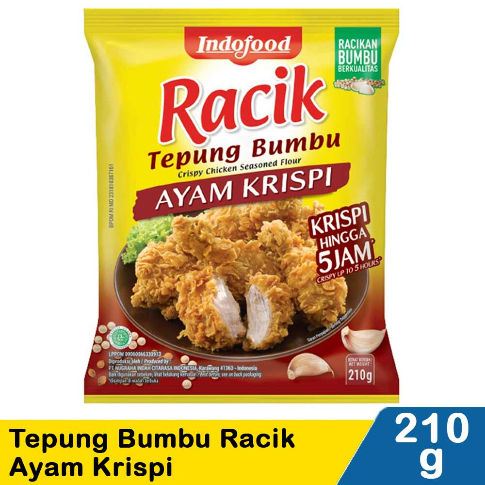 

Tepung Indofood Bumbu Racik Ayam Krispi 210G