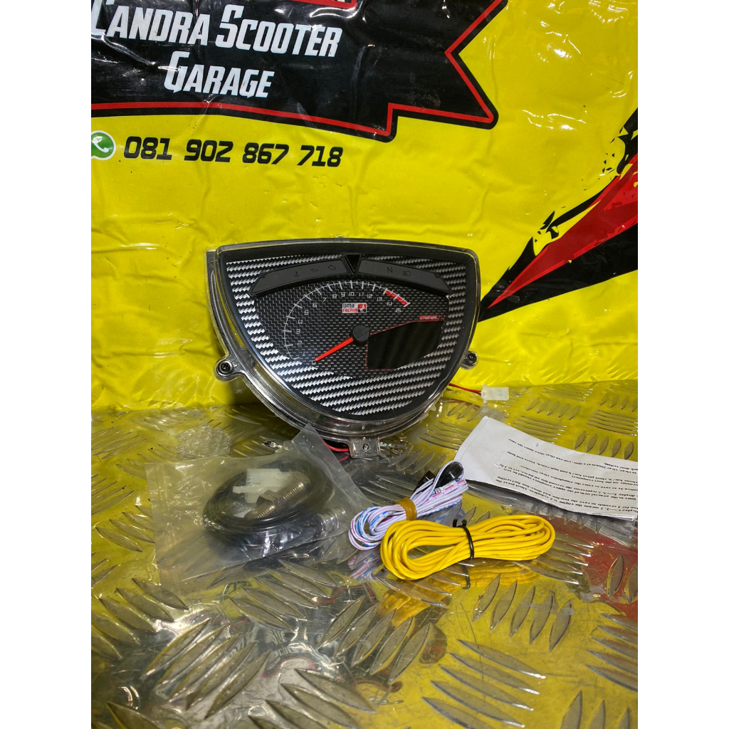 Speedometer Digital V3 untuk vespa Excel | Candra Scooter Garage