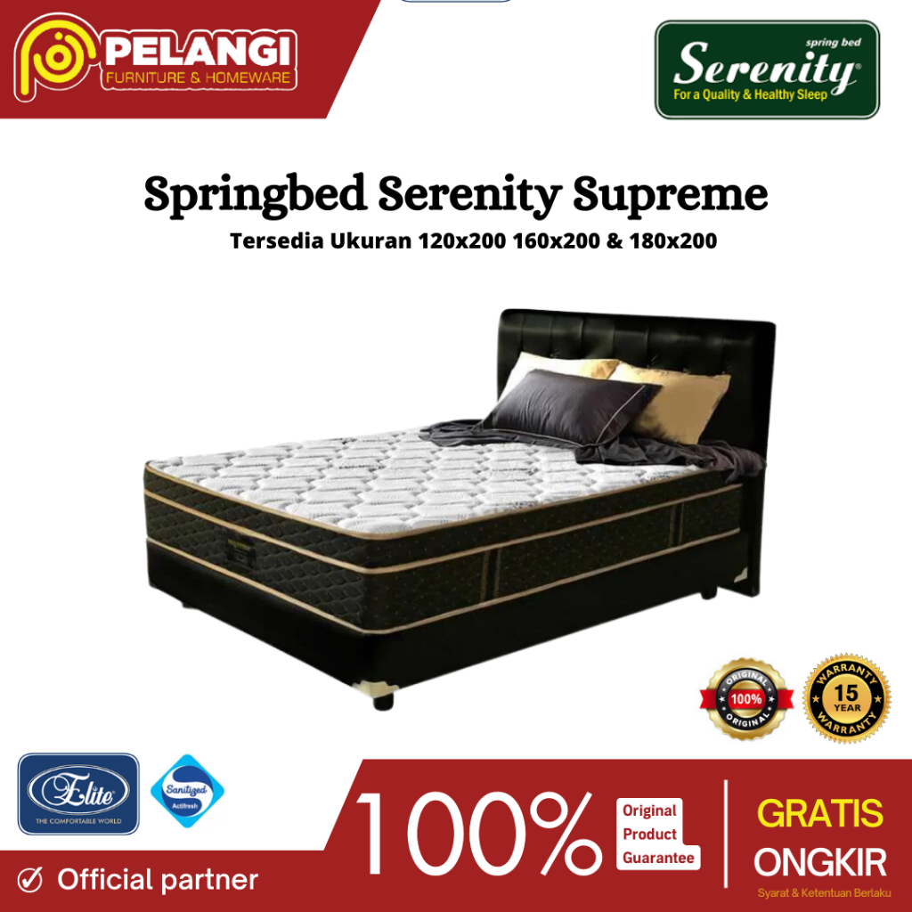 Springbed Elite Serenity Supreme | Springbed Serenity Supreme | Springbed Serenity | Kasur Springbed