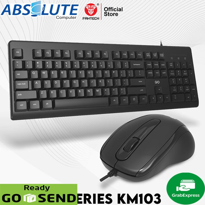 Fantech KM103 USB Keyboard + Mouse Office Original KM 103 Murah