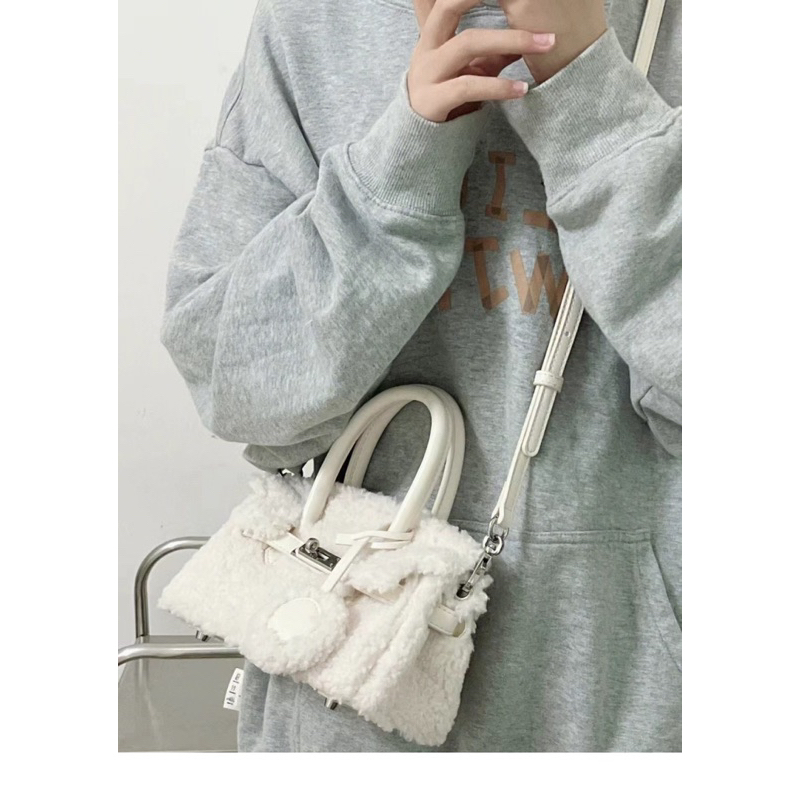 HAND BAG WOMEN WHITE WITH SLING BAG Tas Bahu Selempang Wanita Crossbody Sling Bag
