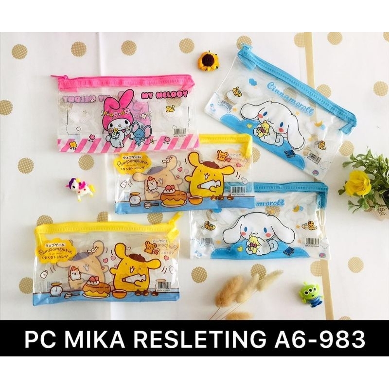 

dompet resleting mika / documen bag / dokumen file A6 / dompet make up