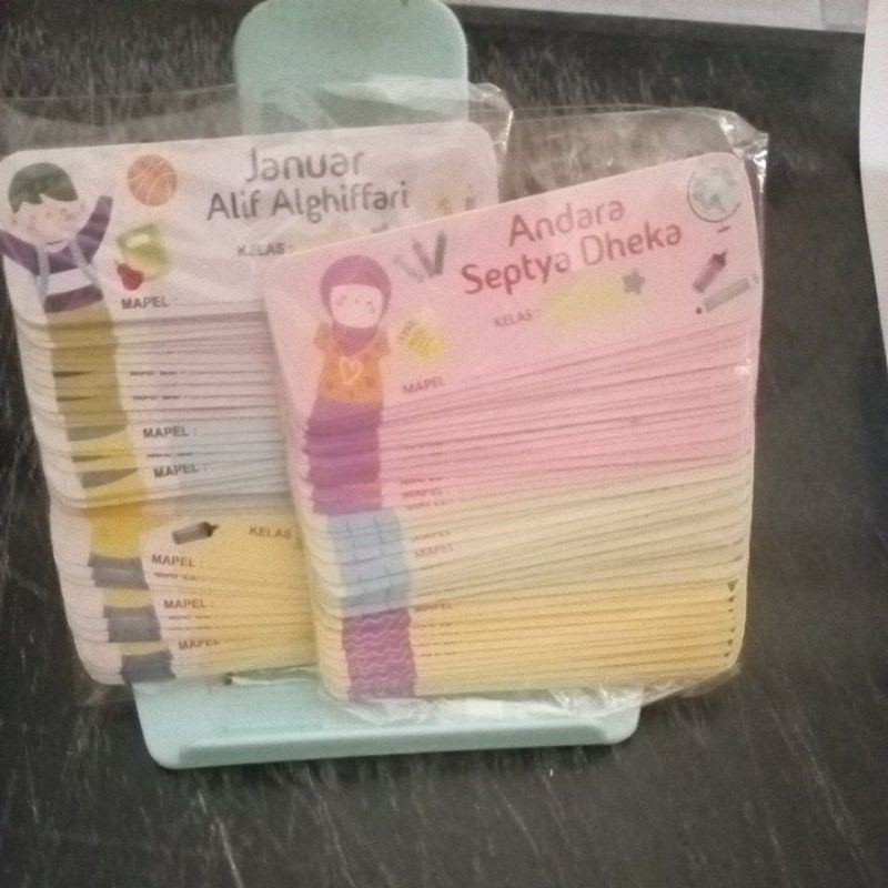 

Label nama Januar dan Andara