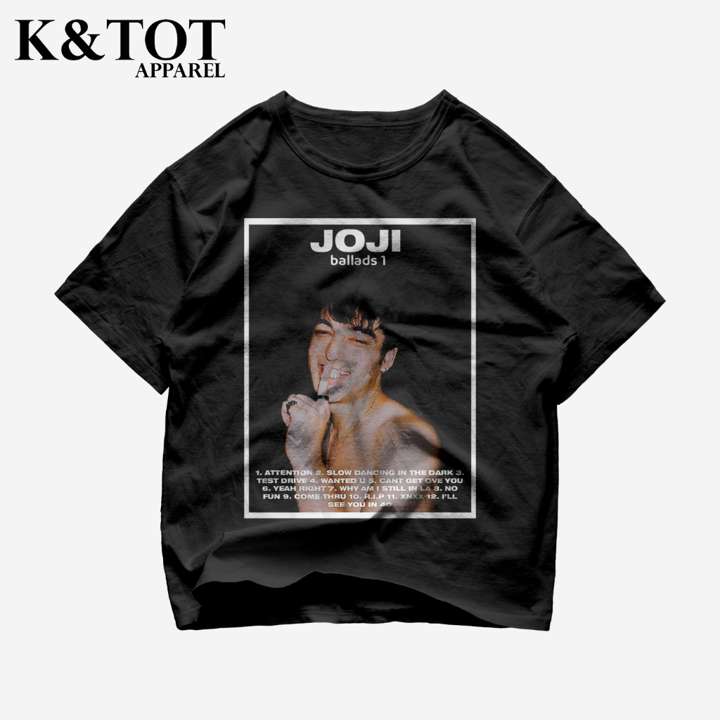 KNTOT - KAOS BAJU JOJI BALLADS 1 | TSHIRT OVERSIZE VINTAGE HITAM BOOTLEG - PRIA WANITA DEWASA ANAK 2