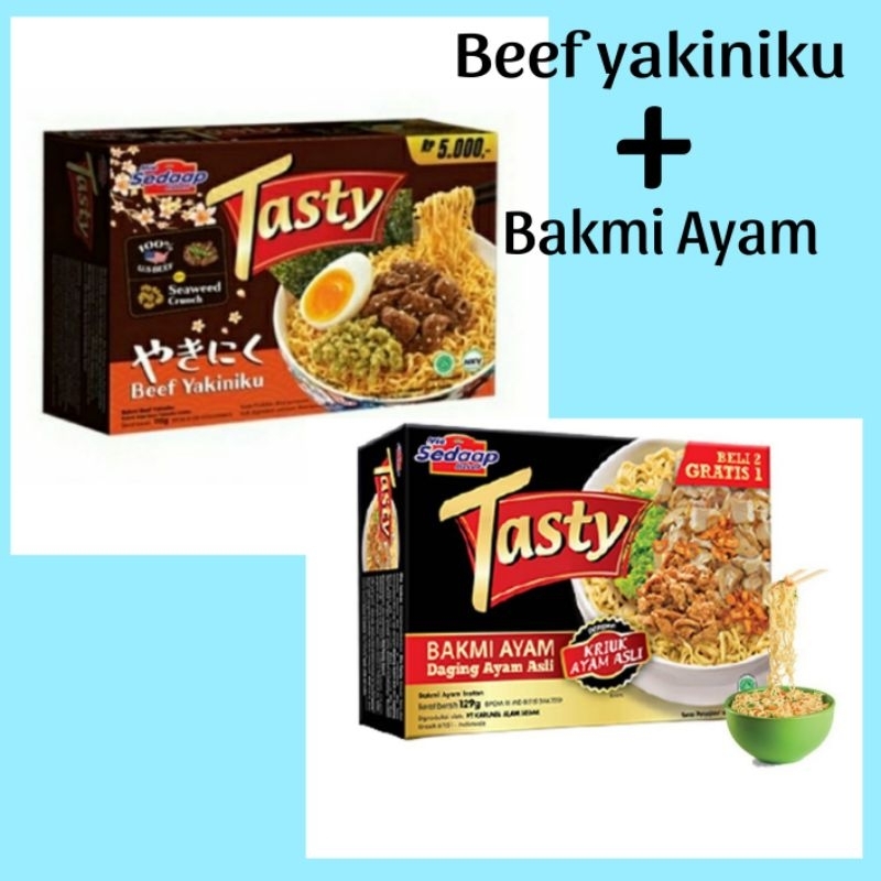 

mie sedap Taste BEEF YAKINIKU + BAKMI AYAM
