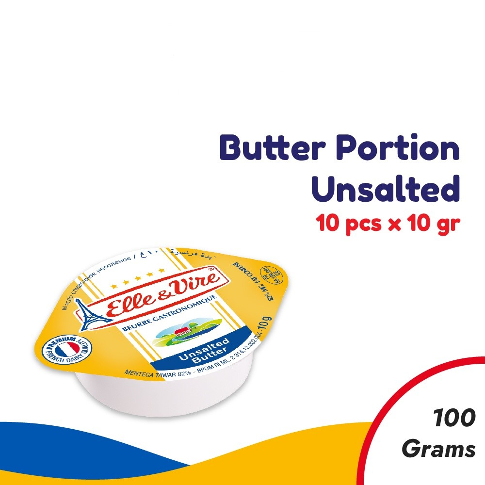 

Elle & Vire unsalted butter 10 gr (10 cup) / MPASI/ mentega mpasi