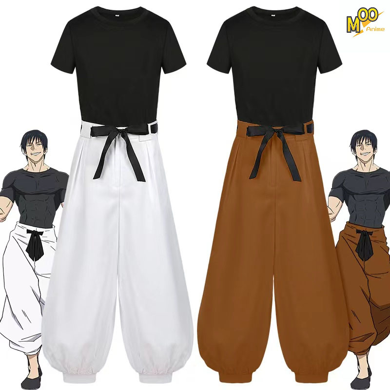 Jujutsu Kaisen cosplay costume Fushiguro Toji cosplay shirt and pants and wig