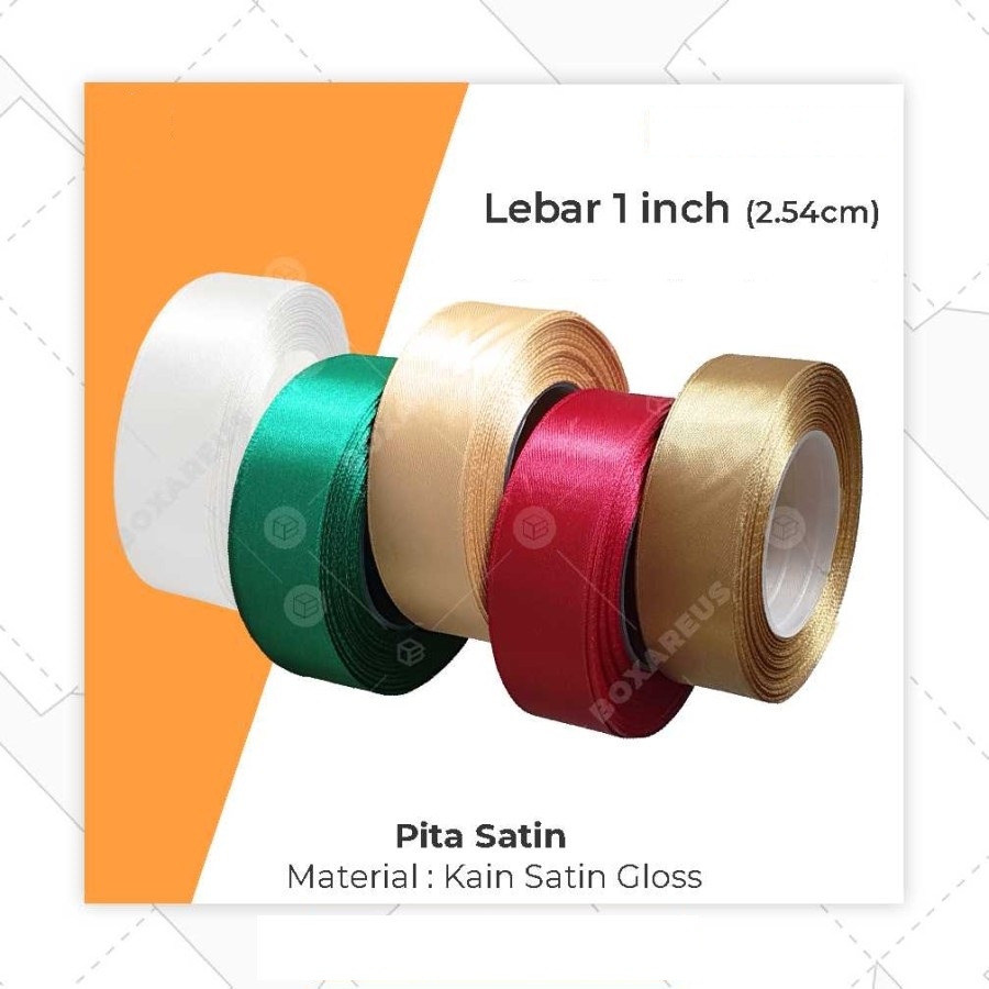 

Pita Satin 2.54cm (1 inch) per meter