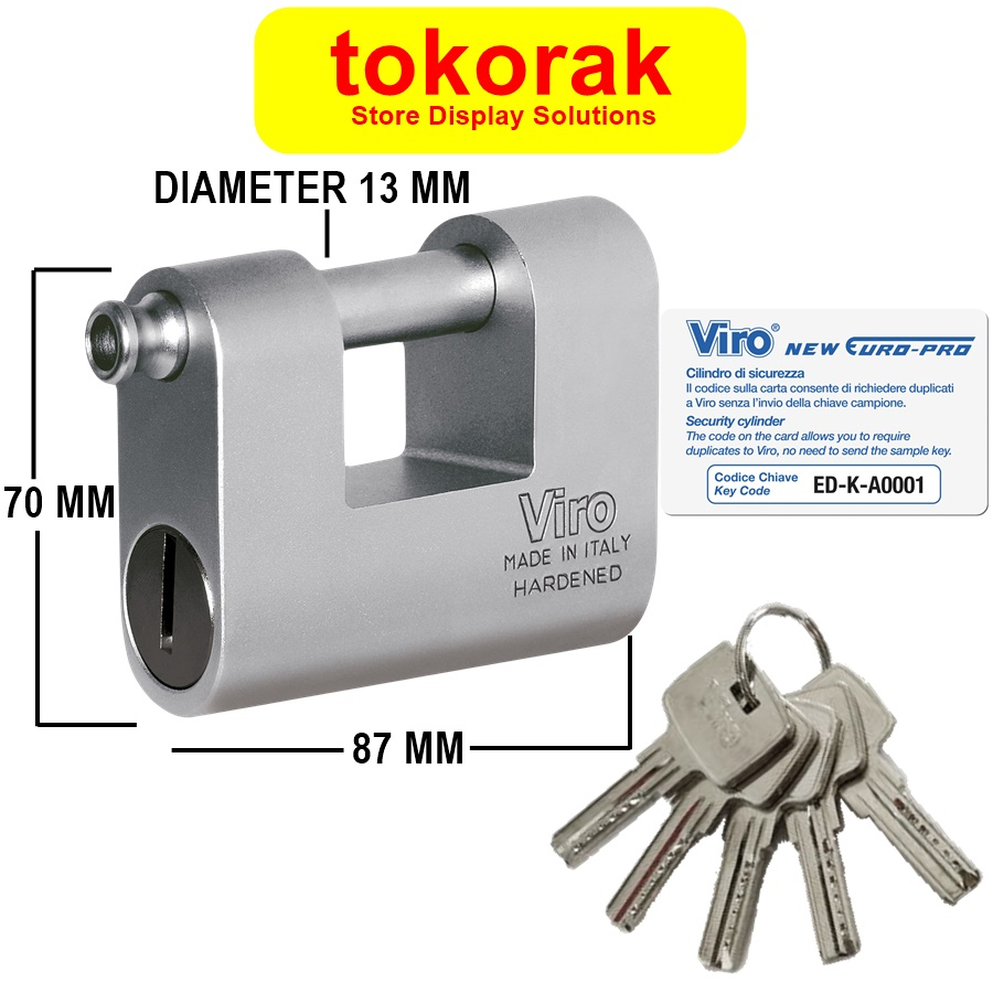 GEMBOK VIRO EURO MONOLITH 87 MM ASLI ITALY 4154 PANZER 87MM PANSER