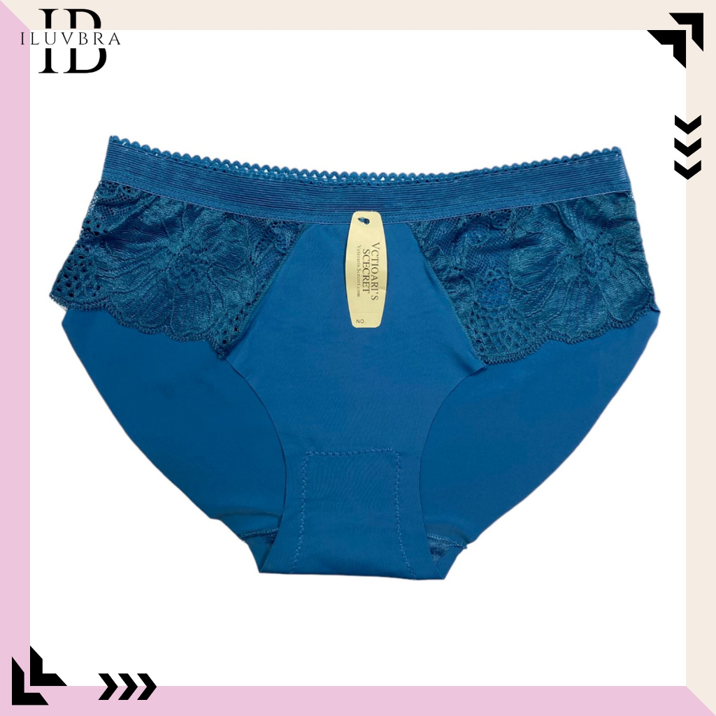 CUCI GUDANG CD8425 Cd Celana Dalam Wanita Seamless Motif Bunga Renda Bahan Satin
