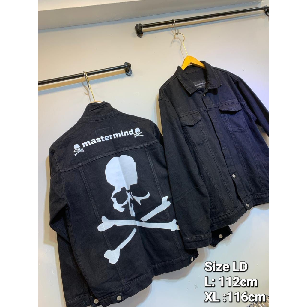 jacket denim full black Mastermind