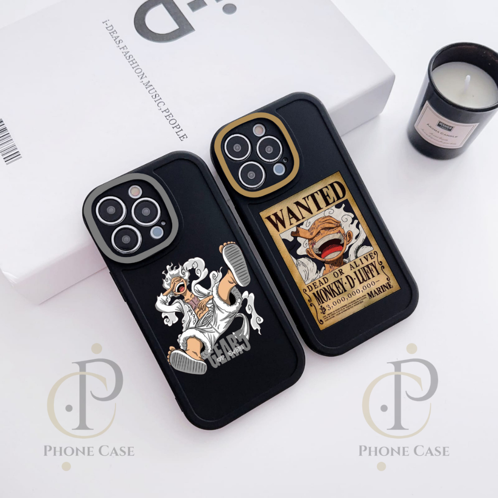 Casing One Piece IPhone 6 6s 6+ 6s+ 7 8 7+ 8+ 7G SE X Xs Xr 11 12 13 14 14+ Pro ProMax Max Round Cas