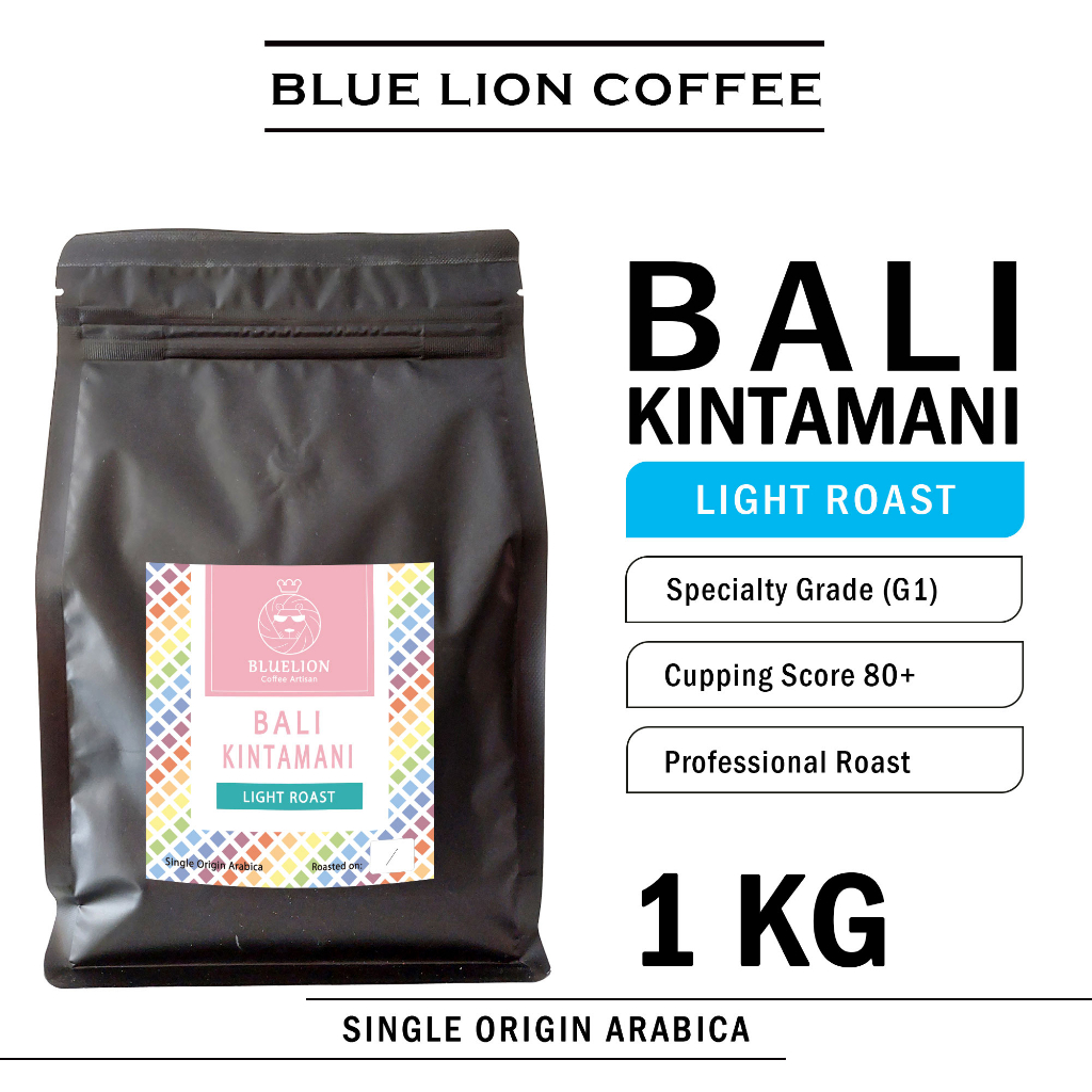 

Blue Lion Coffee Bali Kintamani 1KG Light Roast Biji Kopi Bubuk Single Origin Arabica